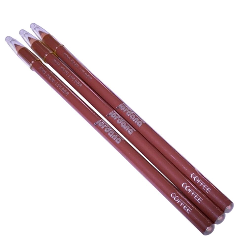 Jordana Lip Liner Pencils Coffee Set 3 Lip Color Contour Made USA Lipliner New